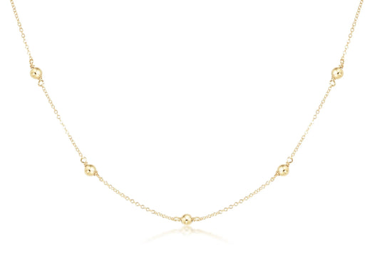 enewton -  choker simplicity chain gold - classic 4mm gold