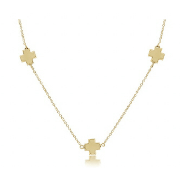 Enewton - choker simplicity chain gold - signature cross gold