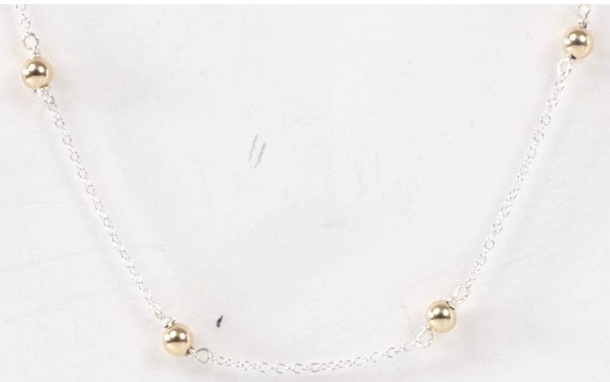 Enewton - choker simplicity chain - sterling mixed metal - classic 6mm gold - Findlay Rowe Designs