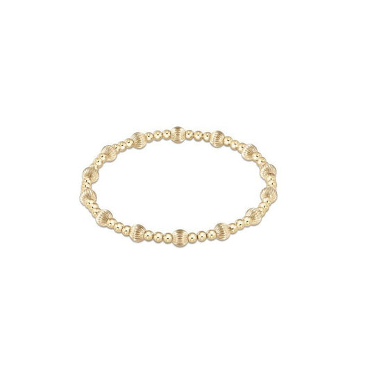 Enewton - Dignity Sincerity Pattern 5mm Bead Bracelet- Gold - Findlay Rowe Designs