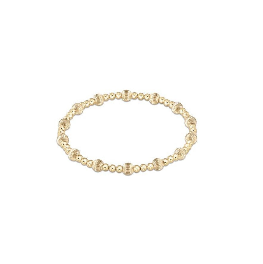 Enewton - Dignity Sincerity Pattern 5mm Bead Bracelet- Gold - Findlay Rowe Designs