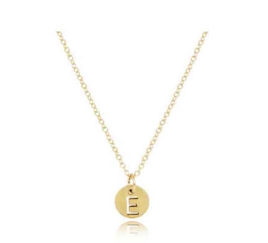 Enewton - 16" Necklace Gold - Respect Small Gold Disc