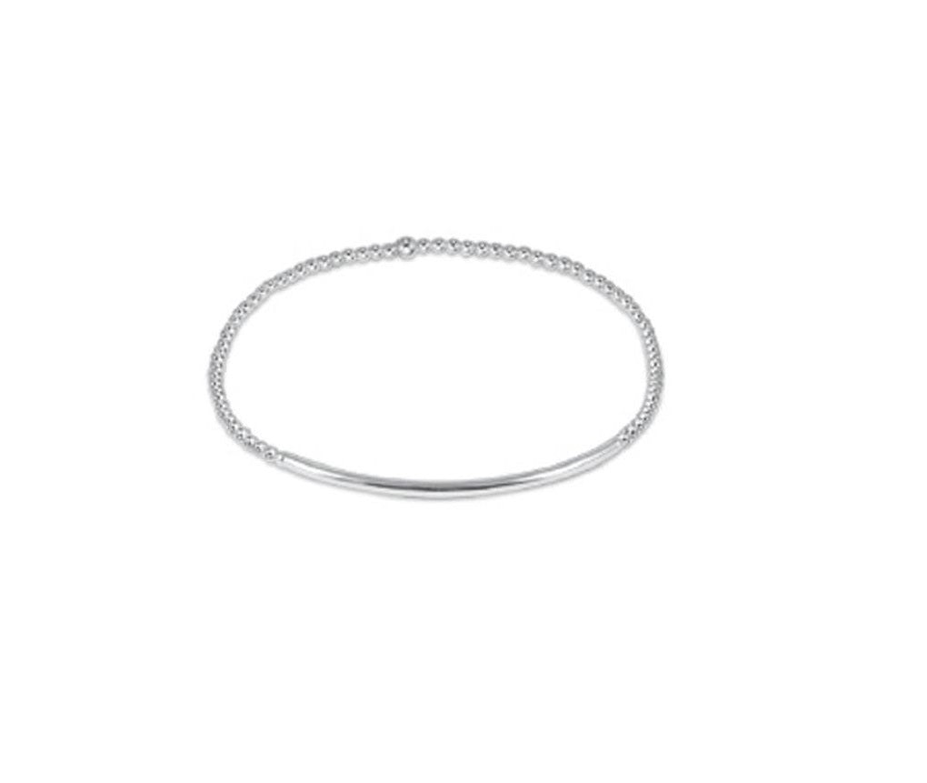 Enewton - Bliss Bar Gold Pattern 2mm Bead Bracelet - Sterling - Findlay Rowe Designs