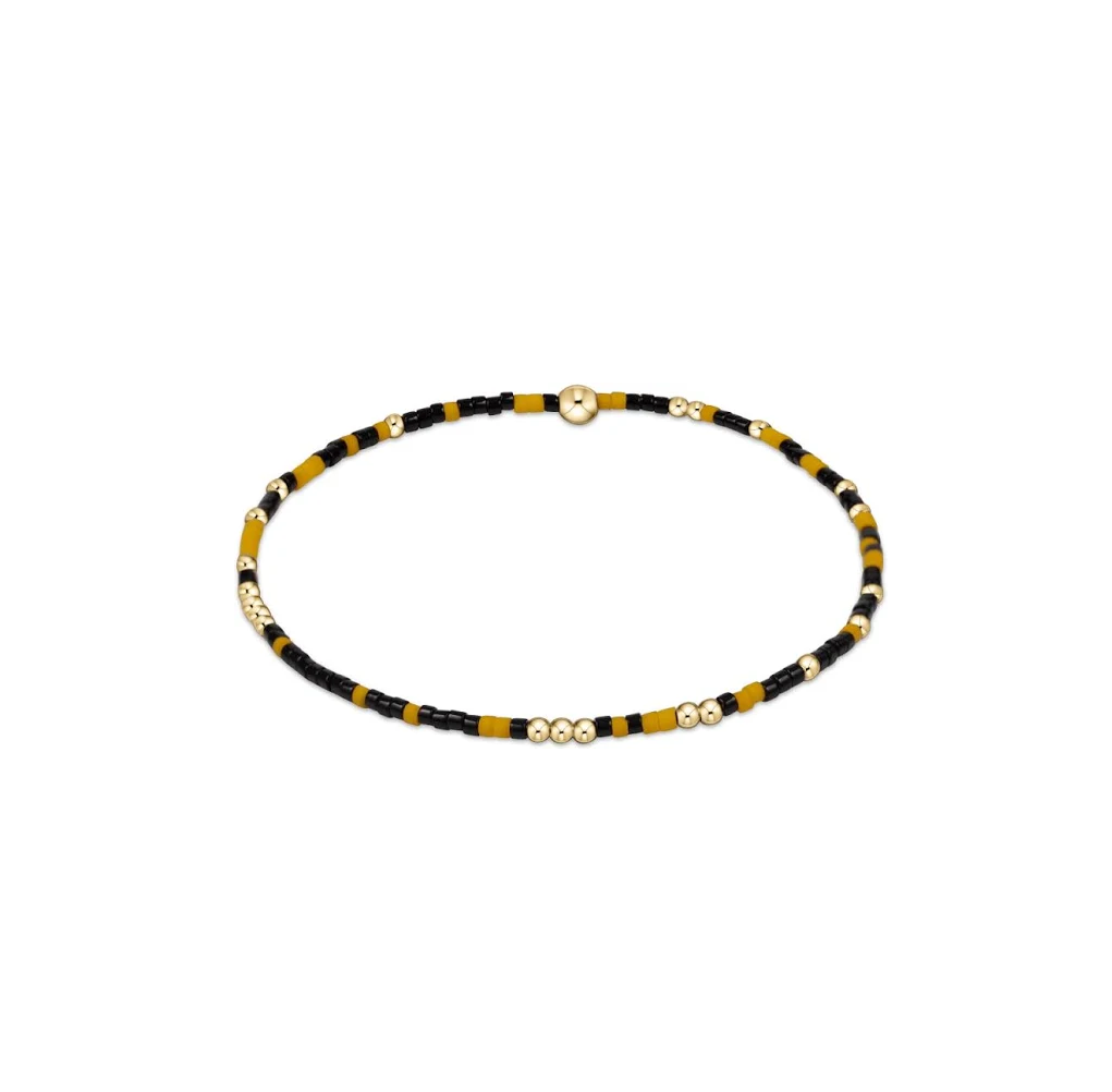 ENewton Game Day Golden Yellow/Onyx Hope Unwritten Bracelet - Findlay Rowe Designs