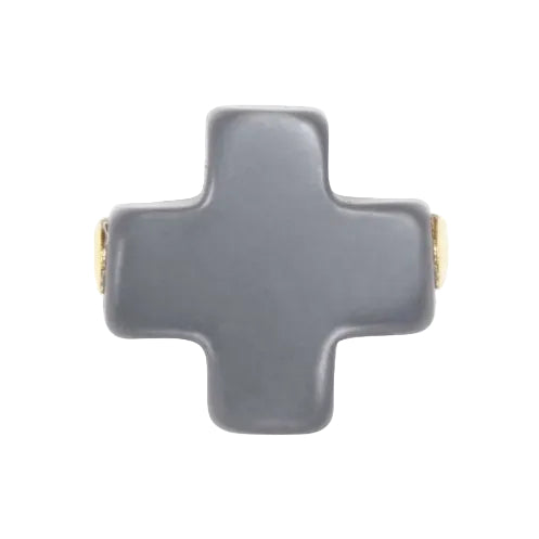 Enewton - earring - Signature Cross Studs - Charcoal - Findlay Rowe Designs