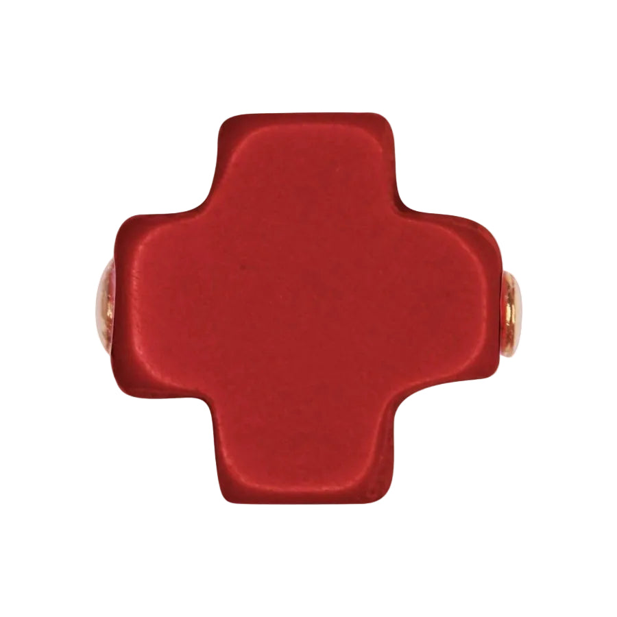 Enewton - earring - Signature Cross Studs - Red - Findlay Rowe Designs