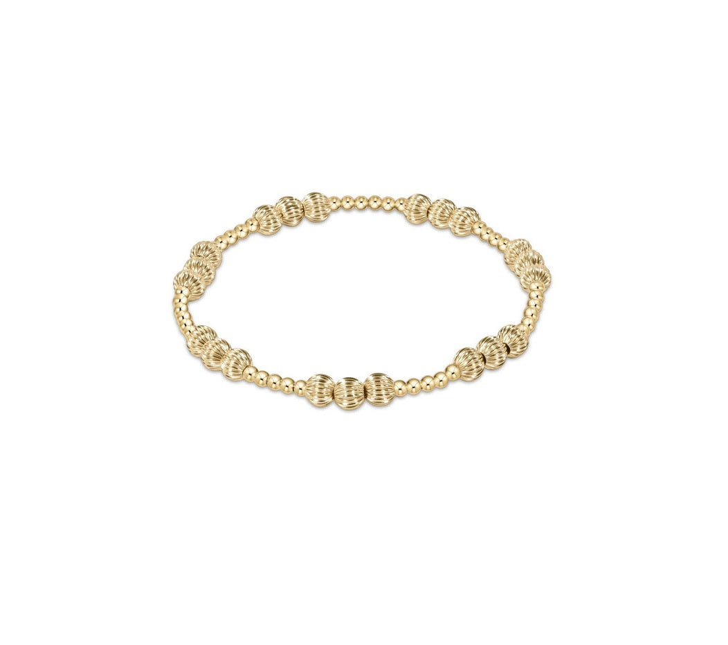Enewton - Dignity Joy Pattern 5mm Bead Bracelet - Gold - Findlay Rowe Designs