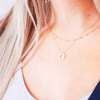 Enewton - 16in Necklace Gold - Blessed Disc Charm - Findlay Rowe Designs
