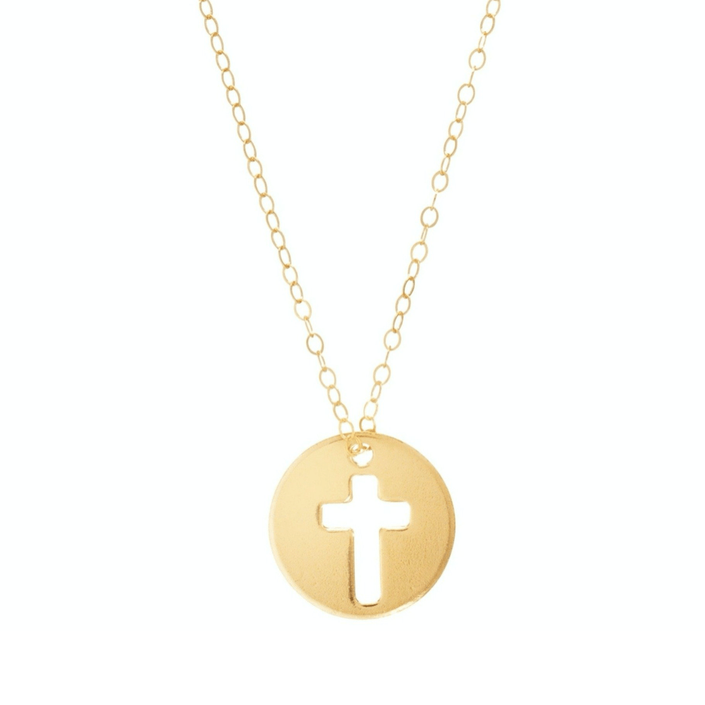 Enewton - 16in Necklace Gold - Blessed Disc Charm - Findlay Rowe Designs