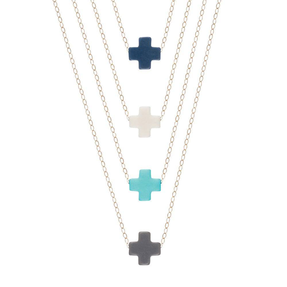 Enewton - Necklace Gold - signature cross - Mint - Findlay Rowe Designs