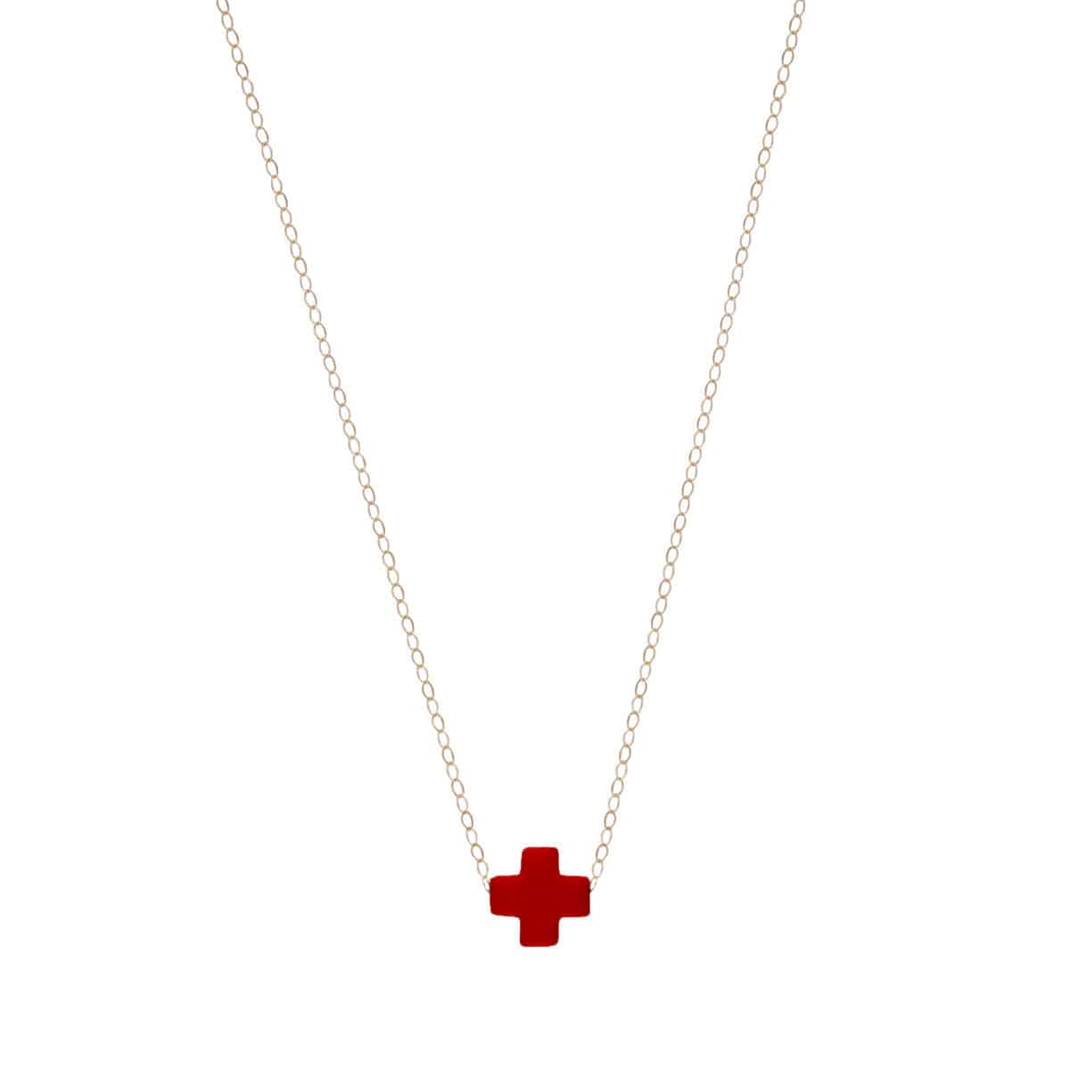 Enewton - necklace - Signature Cross necklace - Red - Findlay Rowe Designs