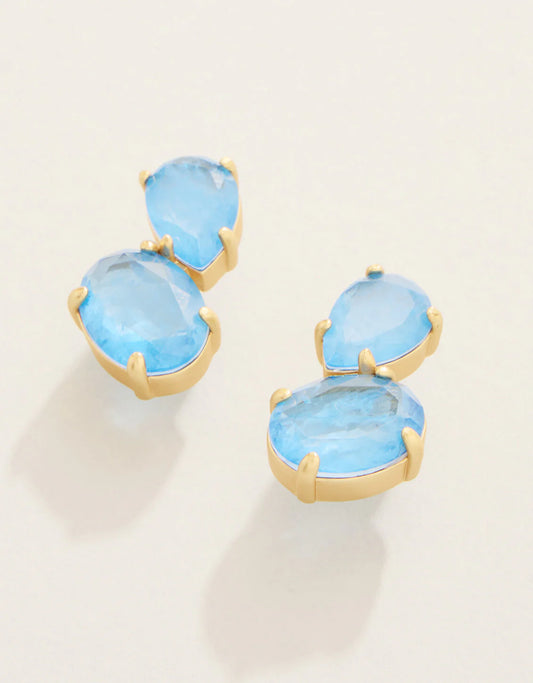 Spartina - Earrings - Naiad Dewdrop Stud - Blue - Findlay Rowe Designs