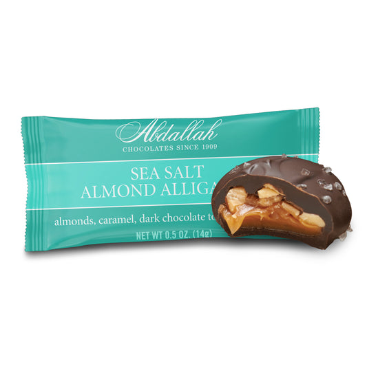 Abdallah Candies - Sea Salt Almond Alligator Singles