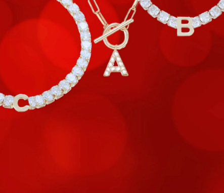 Natalie Wood - Enchanted Tennis Initial Bracelet - Findlay Rowe Designs