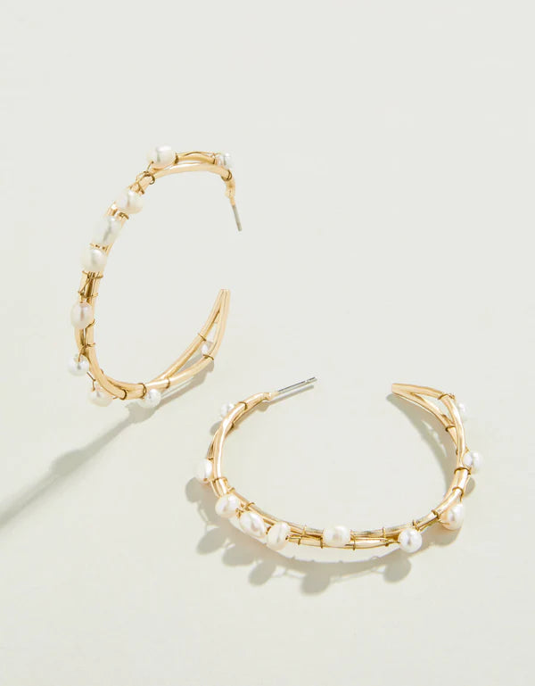 Spartina - Swell Hoop Earrings Pearl - Findlay Rowe Designs