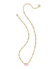 Kendra Scott - Necklace - Elisa Figaro Chain Short Pendant - Gold Pink Iridescent Mother Of Pearl - Findlay Rowe Designs