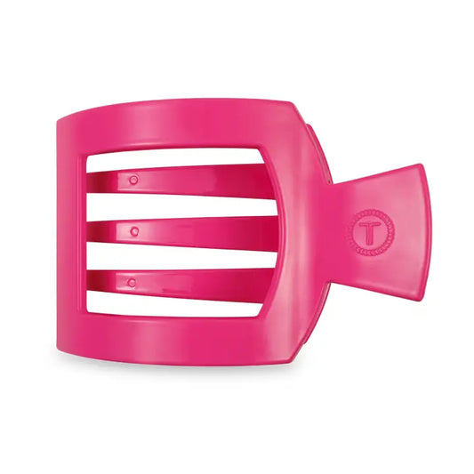 Teleties - Flat Square Hair Clip - Tropical Punch - Medium