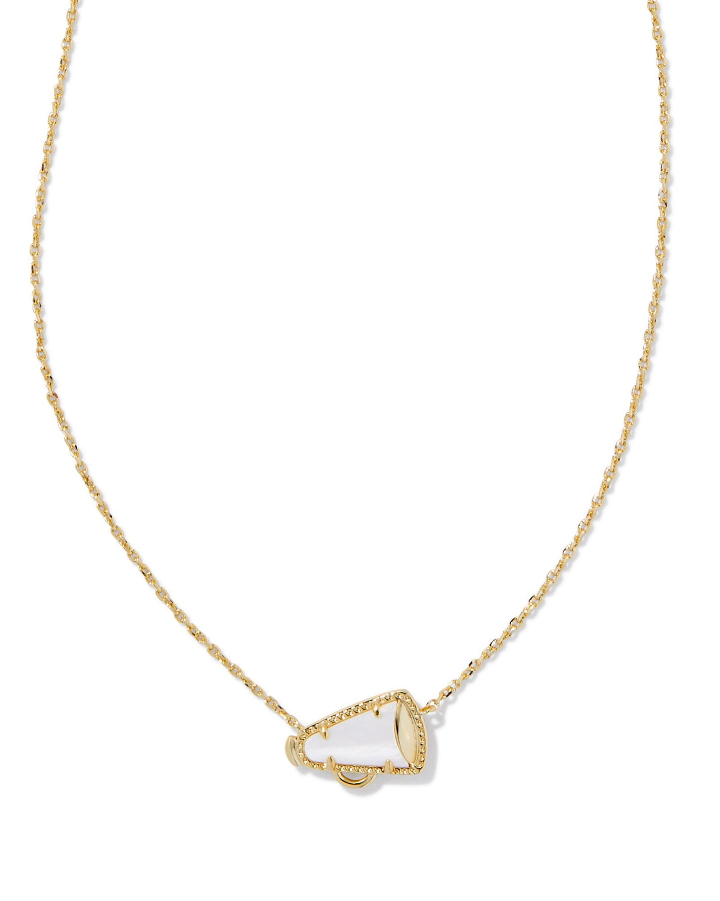 Kendra Scott - Necklace - Cheer Gold Short Pendant Necklace - White Mother-of-Pearl - Findlay Rowe Designs