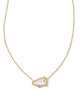 Kendra Scott - Necklace - Cheer Gold Short Pendant Necklace - White Mother-of-Pearl - Findlay Rowe Designs
