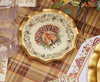 Sophistiplate - Wavy Edge Bowl - Turkey & Gourds