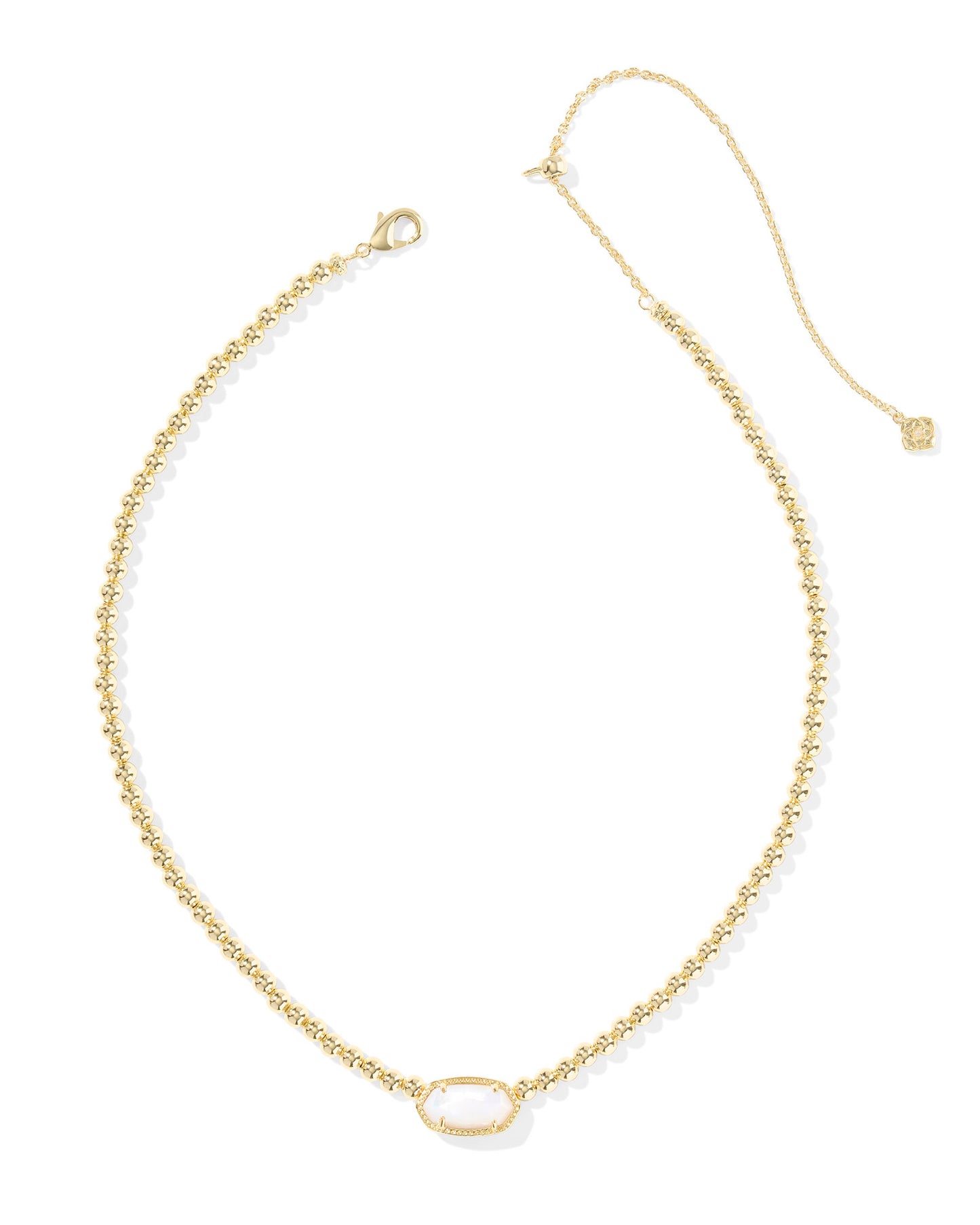 Kendra Scott - Necklace - Elisa Beaded Gold - Ivory Mother of Pearl - Findlay Rowe Designs