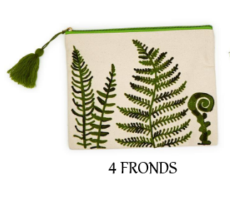 Pouch - Cotton Canvas - Fanciful Fern - Findlay Rowe Designs