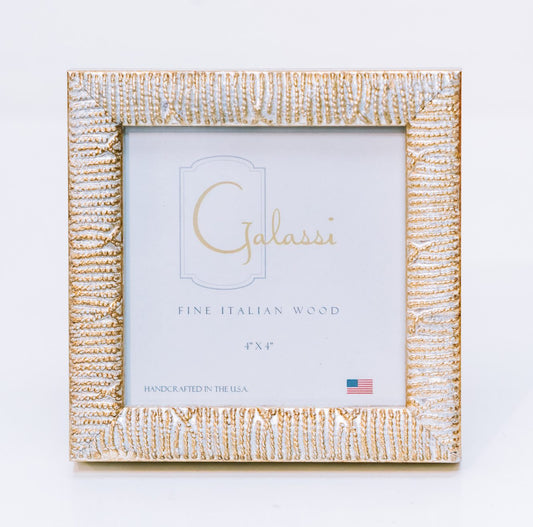Galassi-4x4 Silver Cord Texture Frame