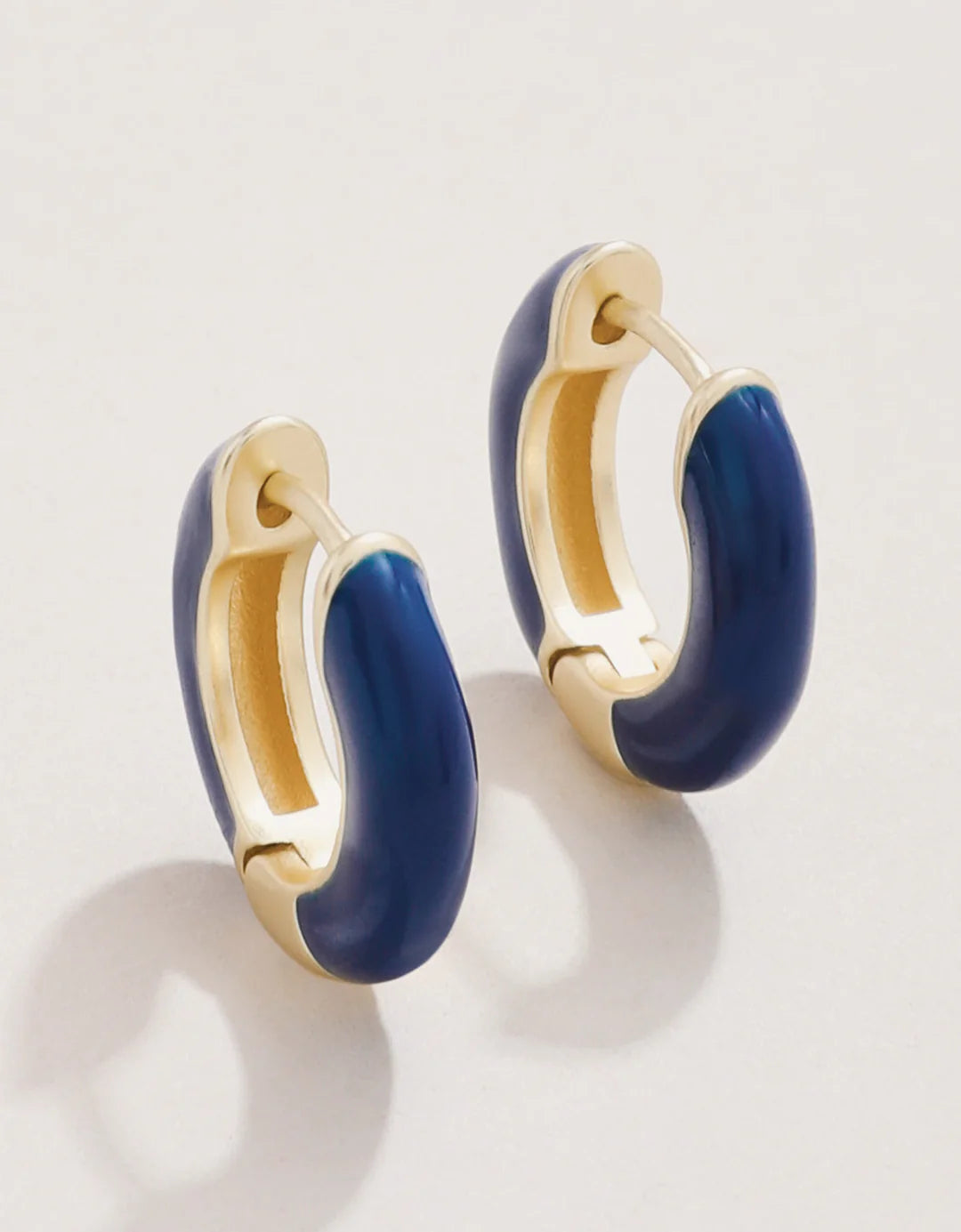Spartina - Earrings - Clara Hoop - 15mm Navy - Findlay Rowe Designs