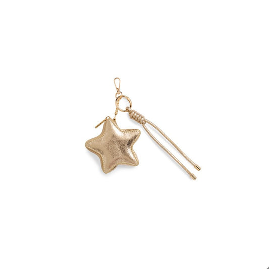 Shiraleah - Star Pouch Bag Charm Key Ring - Gold - Findlay Rowe Designs