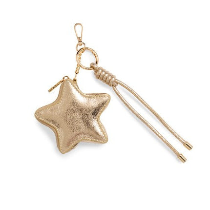 Shiraleah - Star Pouch Bag Charm Key Ring - Gold - Findlay Rowe Designs