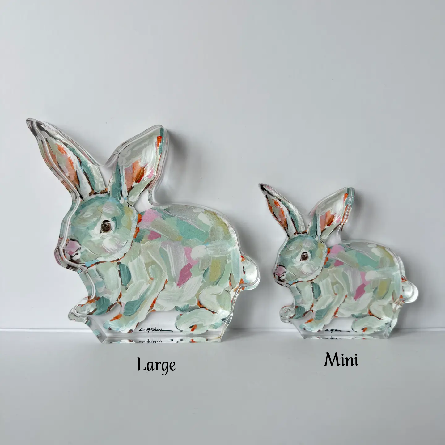 Chelsea McShane - Acrylic Shelfie - Bunny Hunny - Large - Findlay Rowe Designs