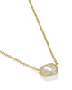 Kendra Scott - Necklace - Daphne Gold Frame Short Pendant - Ivory Mother-of-Pearl - Findlay Rowe Designs