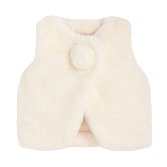 Mud Pie - Girls - Fur Vest - Ivory - Findlay Rowe Designs