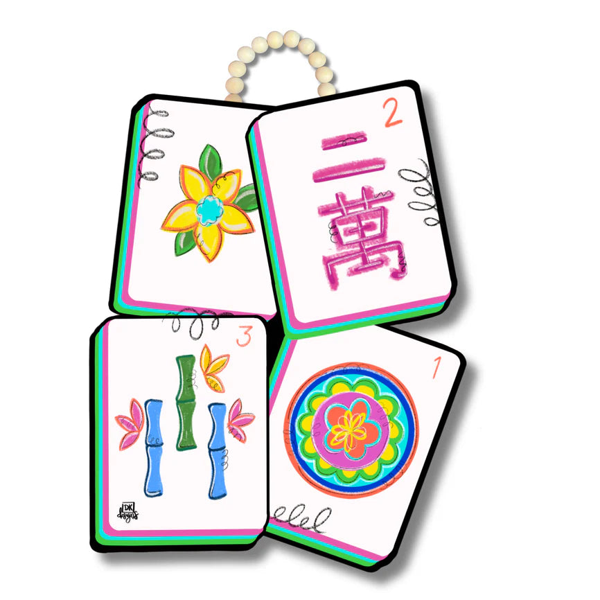 Mahjong Door Hanger - Findlay Rowe Designs