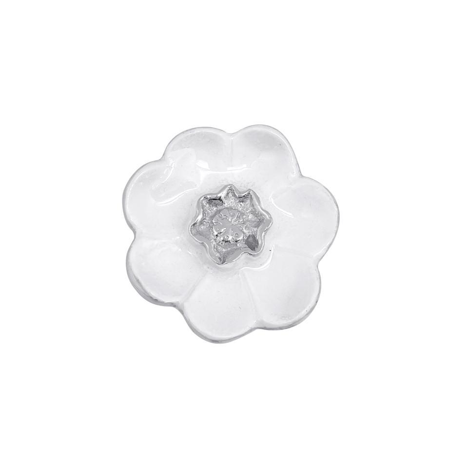 Mariposa- White Flower Napkin Weight