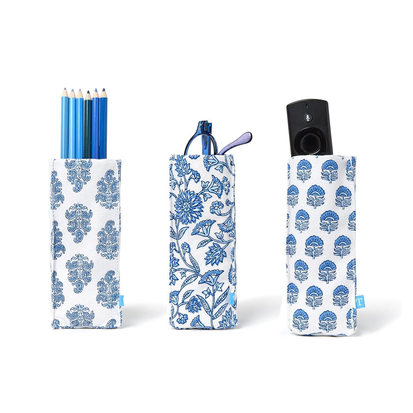 Standing Weighted Eyeglasses Holder - Looking Good Blue - Findlay Rowe Designs