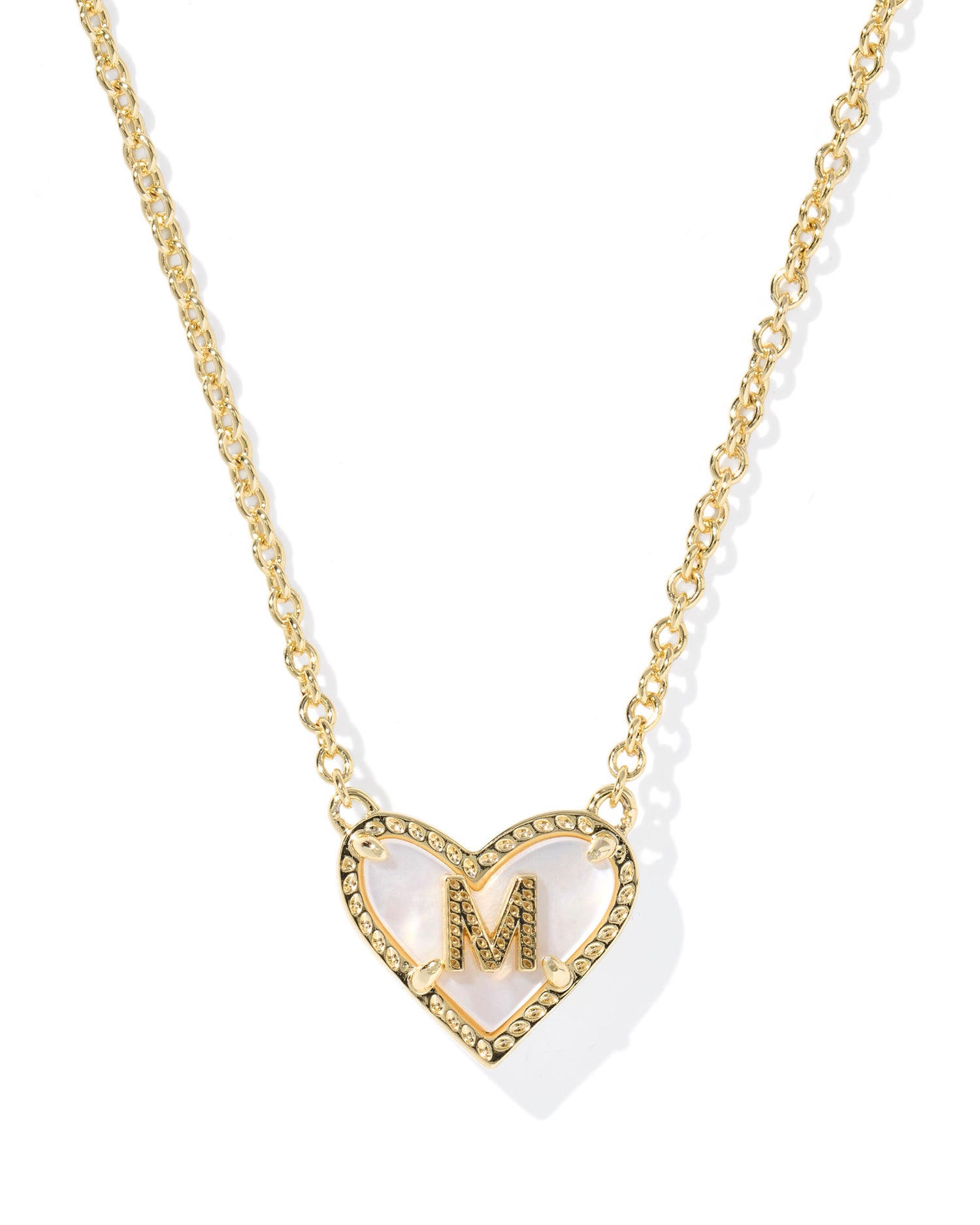 Kendra Scott - Necklace - Ari Heart Letter - Gold Short Pendant - Findlay Rowe Designs