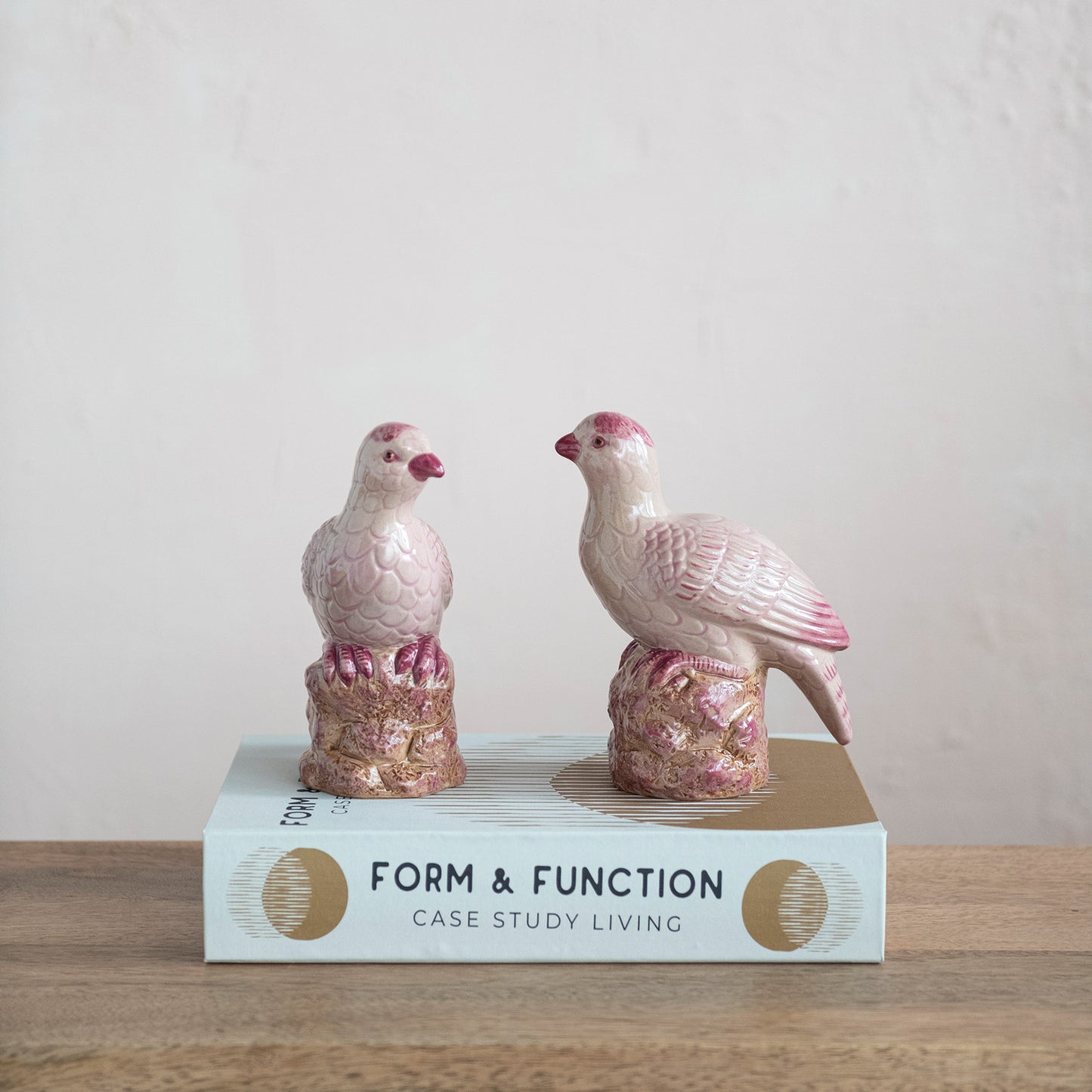 Hand-Painted Stoneware Bird