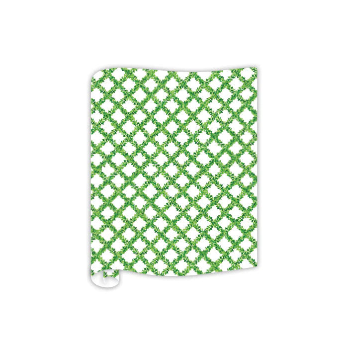"Roseanne Beck - Table Runner - Paper Boxwood Trellis - Findlay Rowe Designs