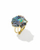 Kendra Scott - Cocktail Ring - Lucia Shell Gold - Abalone Shell - Size 8 - Findlay Rowe Designs