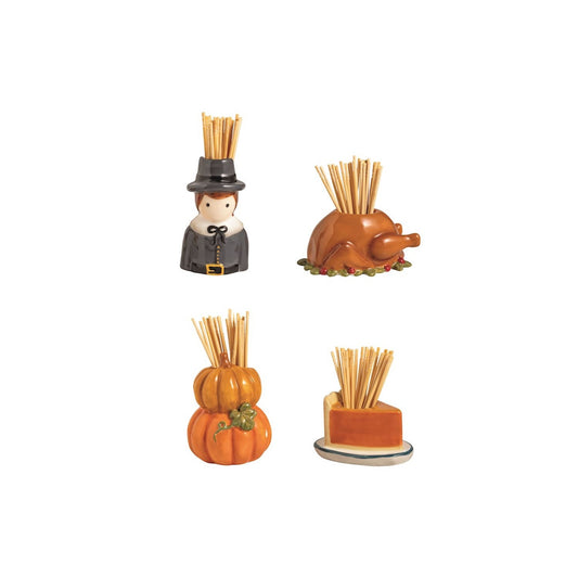 Mud Pie - Thanksgiving Toothpick Holders