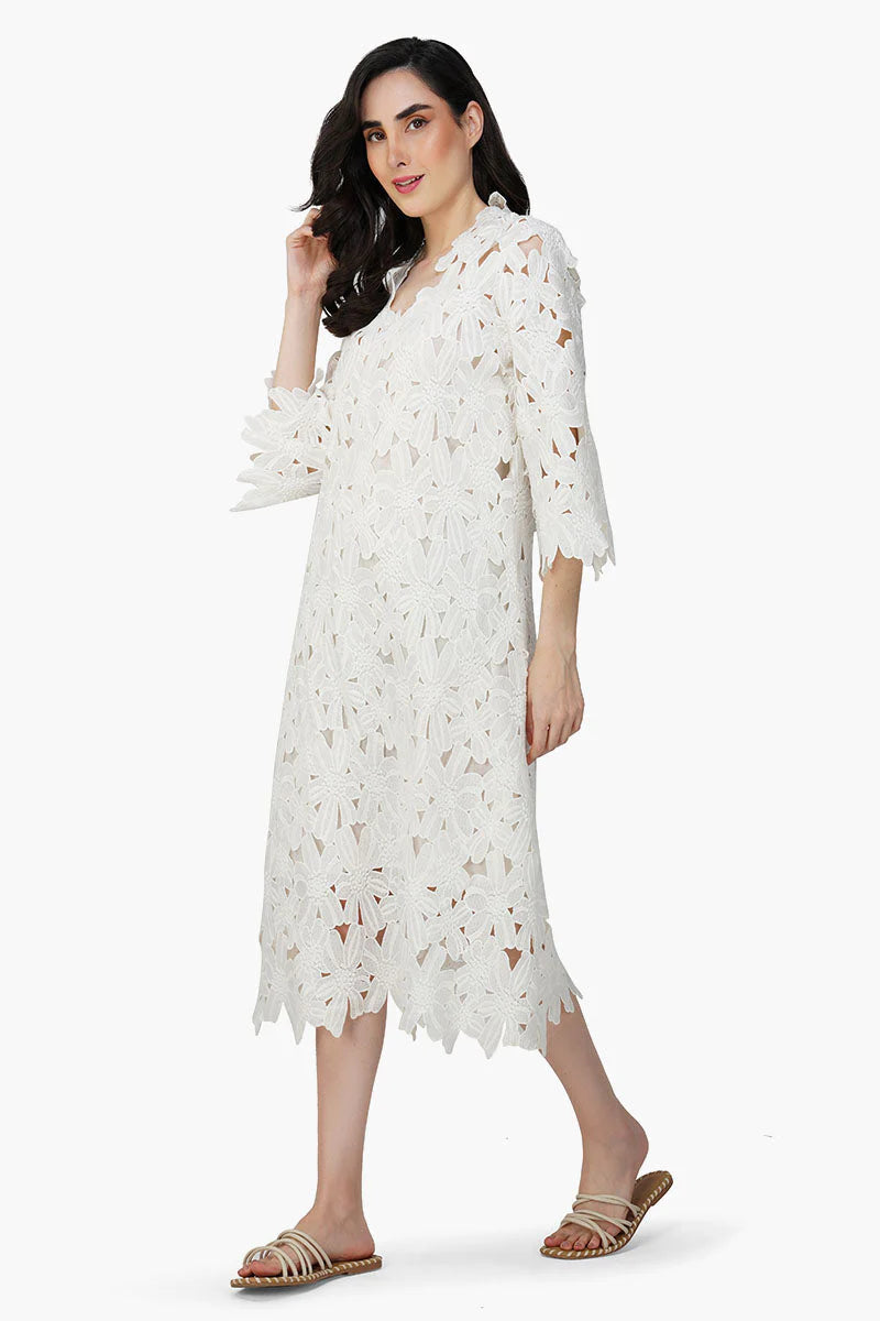 America and Beyond - Cover Up - Pearl Lace Flower
