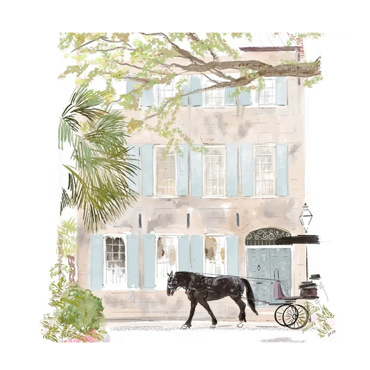 Rebecca Illustrated - Art Print - Black Horse - 8x10