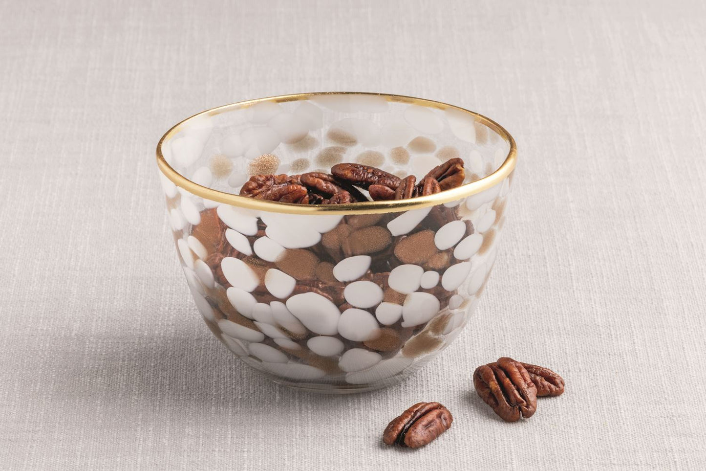 Mud Pie - White & Gold Tortoise Dip Bowl - Findlay Rowe Designs