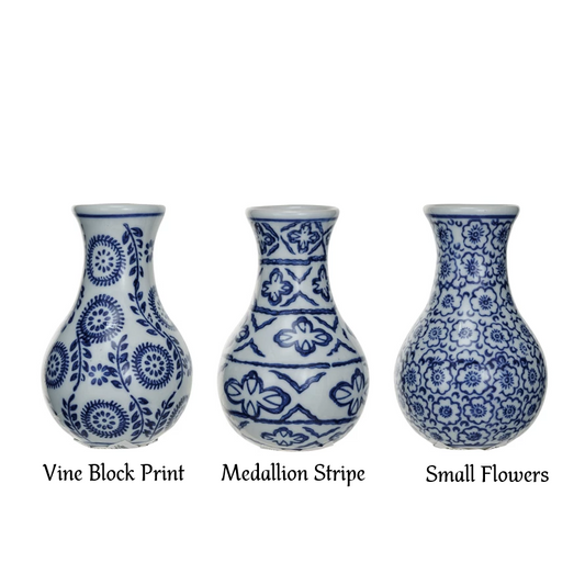 Vase - Hand-Stamped Stoneware - Findlay Rowe Designs