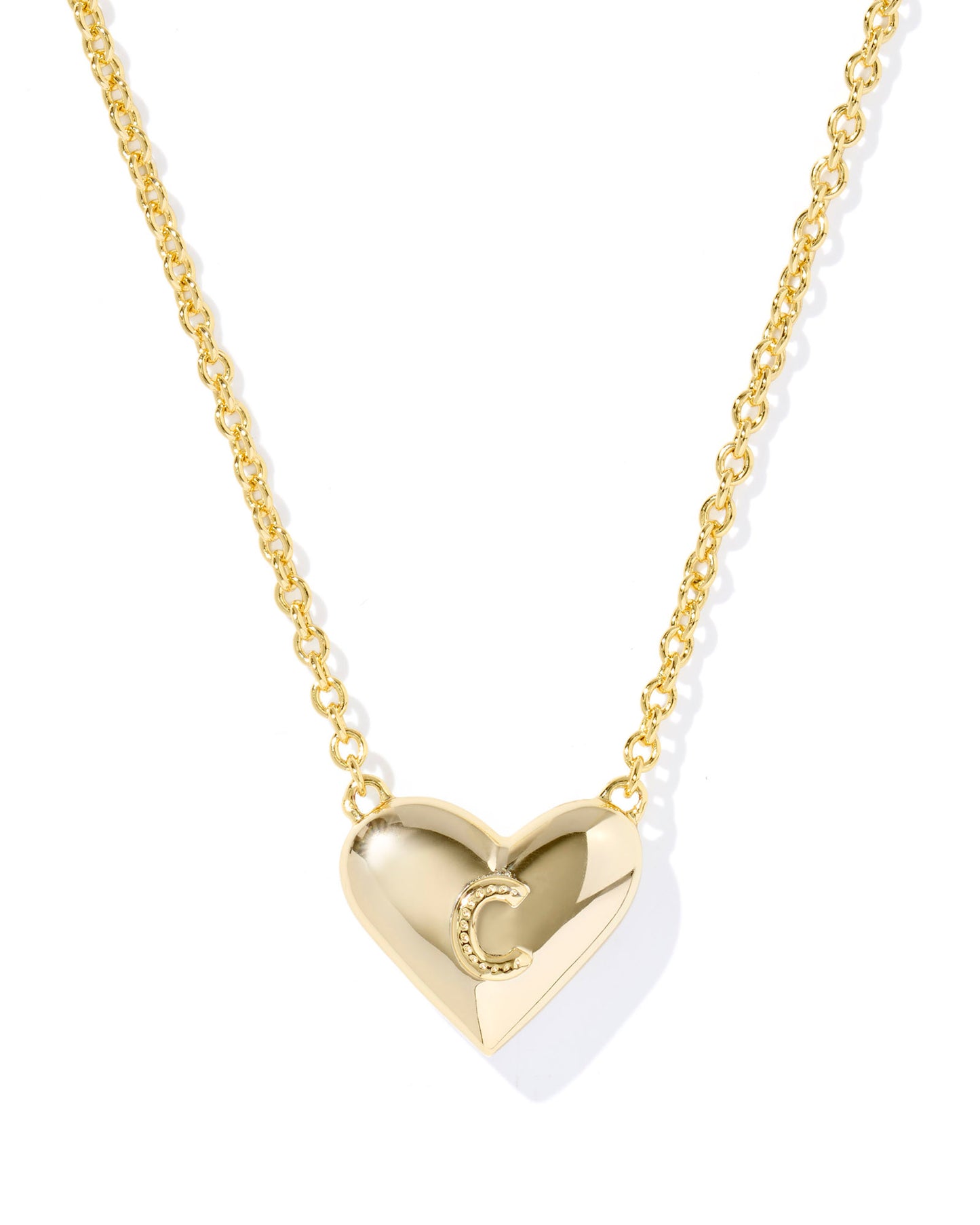 Kendra Scott - Necklace - Ari Heart Letter - Gold Short Pendant