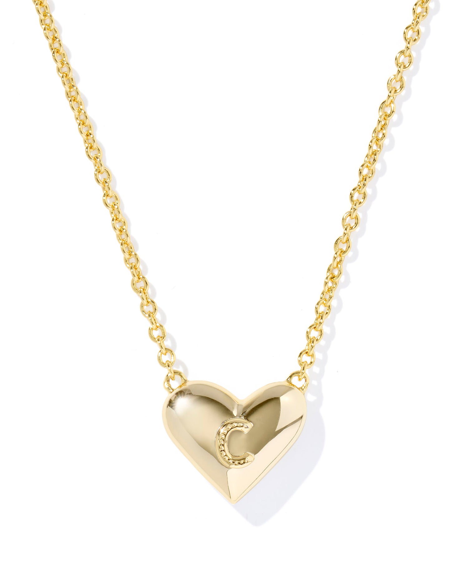 Kendra Scott - Necklace - Ari Heart Letter - Gold Short Pendant - Findlay Rowe Designs