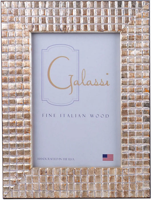 Galassi- 4x6 Silver Mosaic Frame - Findlay Rowe Designs