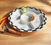 Mud Pie - Bistro Veggie Platter Set - Checkered - Findlay Rowe Designs