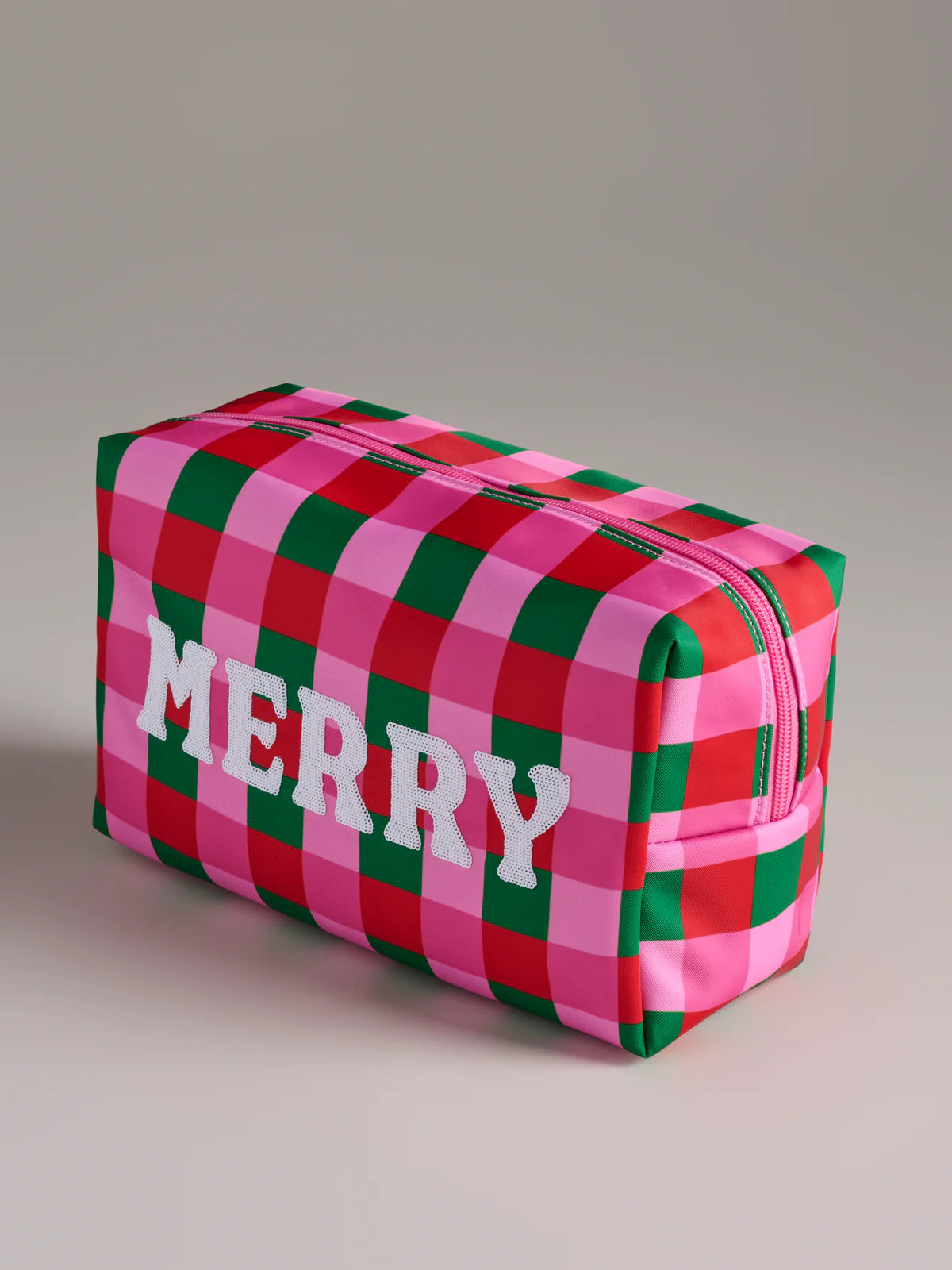 Shiraleah - Cara Checkered "Merry" Zip Pouch